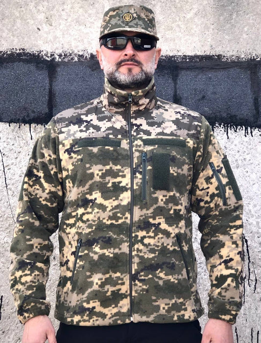 Кофта тактична флісова піксель