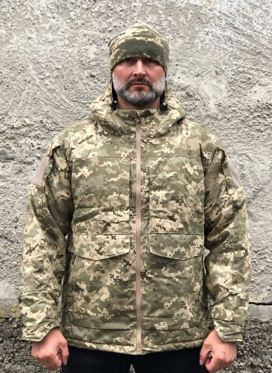 Зимова тактична військова куртка Army Omni-Heat, піксель.