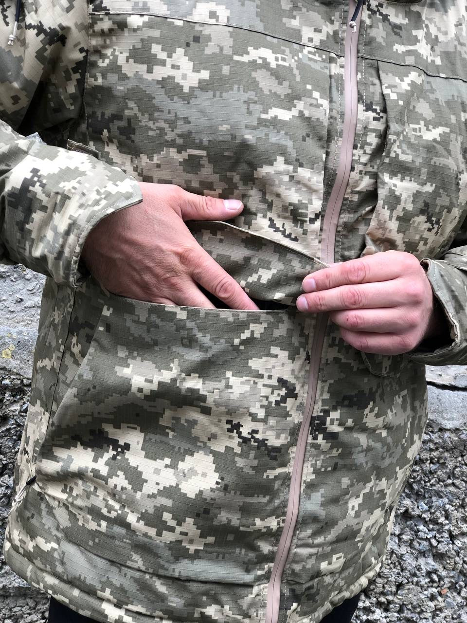 Зимова тактична військова куртка Army Omni-Heat, піксель.