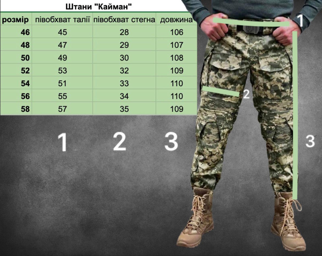 Штани тактичні UKR-TEC ріп-стоп, піксель