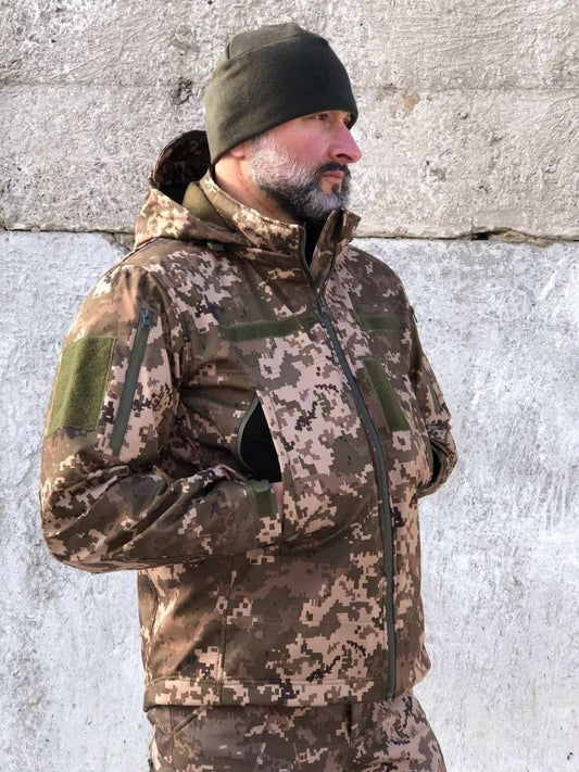 Куртка тактична Soft Shell UA, піксель