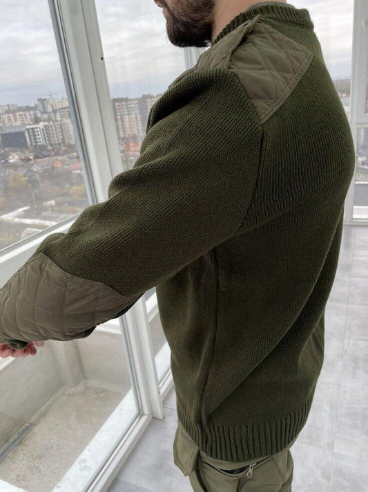Тактичний шерстяний светр, олива