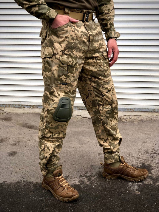 Тактичні штани з наколінниками Single Sword Піксель