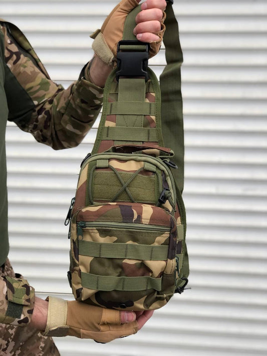 Сумка тактична через плече multicam