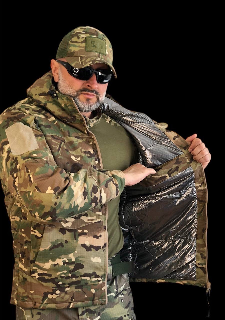 Зимова тактична куртка Omni-Heat Army Multicam мультикам