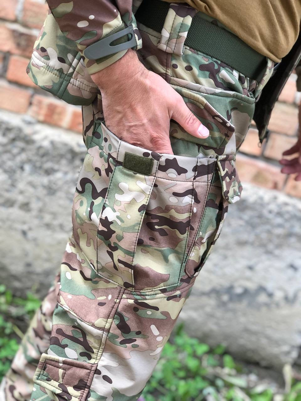 Штани тактичні Soft Shell UKR-TEC Ягуар, мультикам