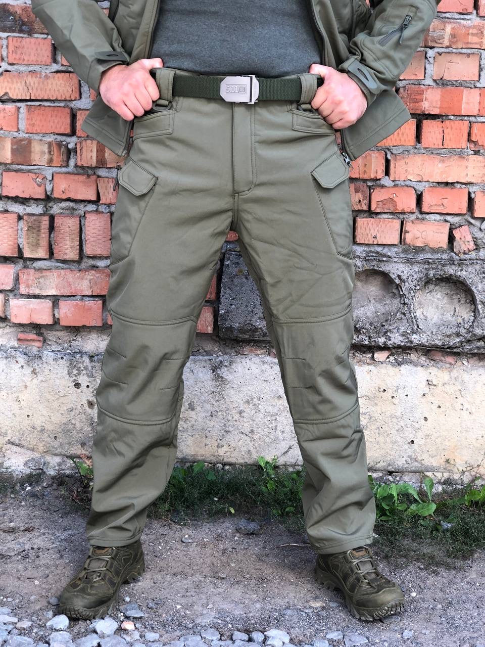 Тактичні штани Soft Shell olive