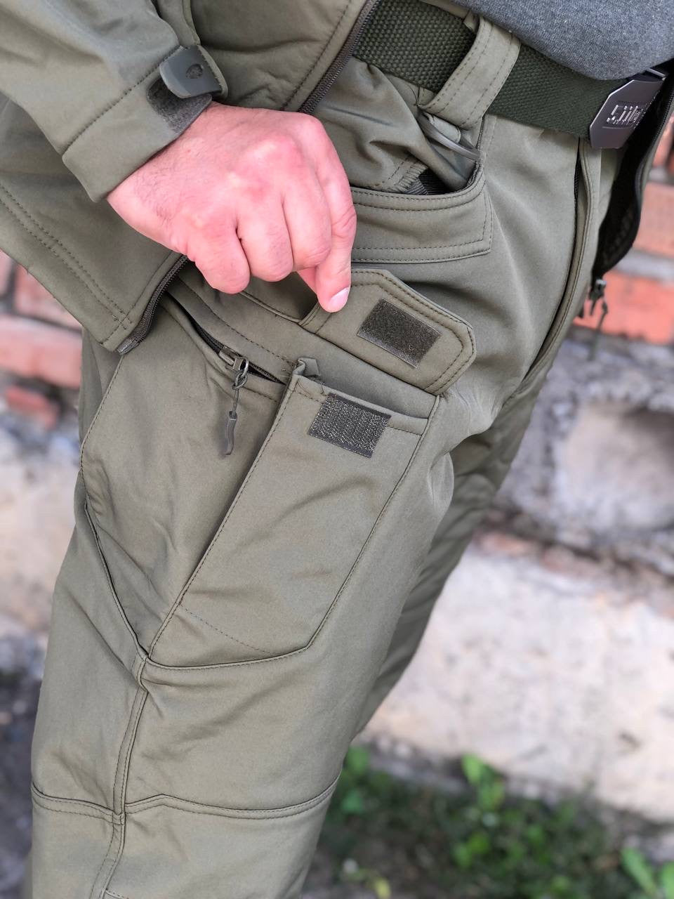 Тактичні штани Soft Shell olive