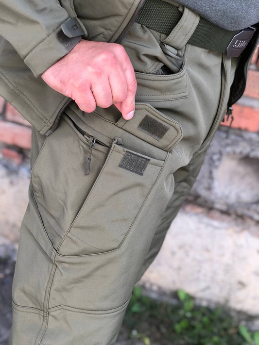Тактичні штани Soft Shell olive