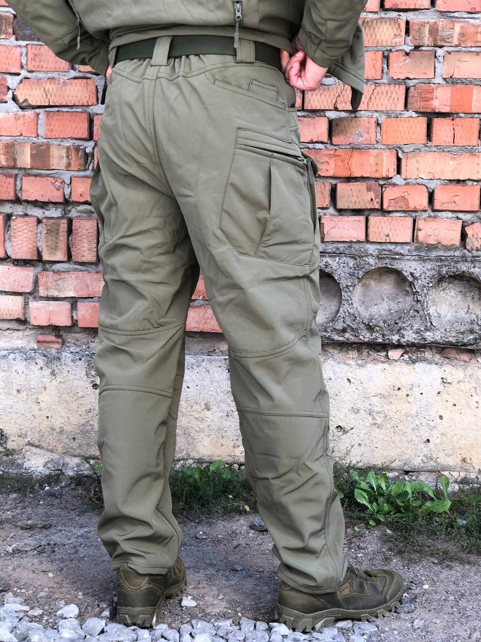 Тактичні штани Soft Shell olive