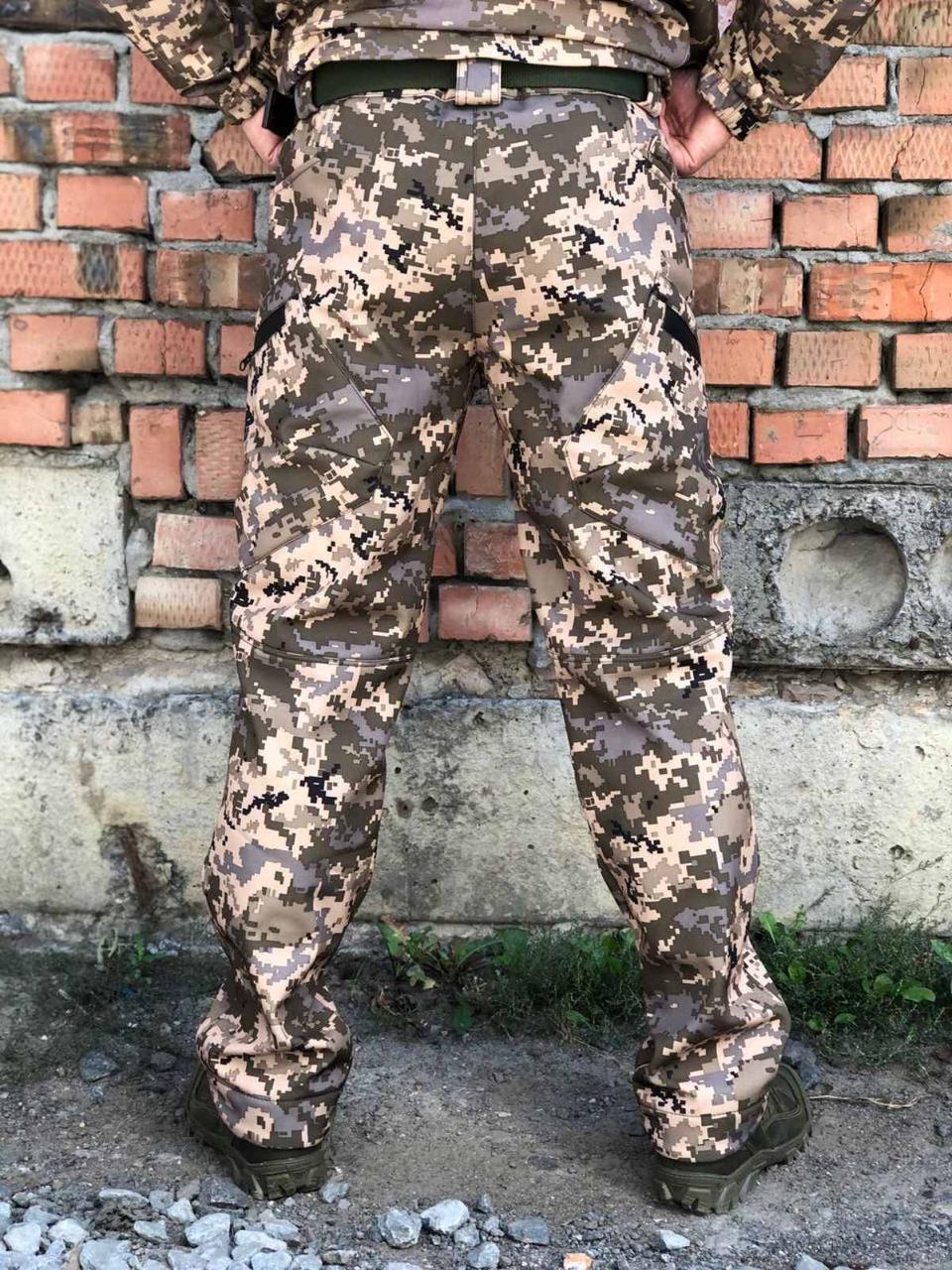 Тактичні штани Soft Shell \ піксель