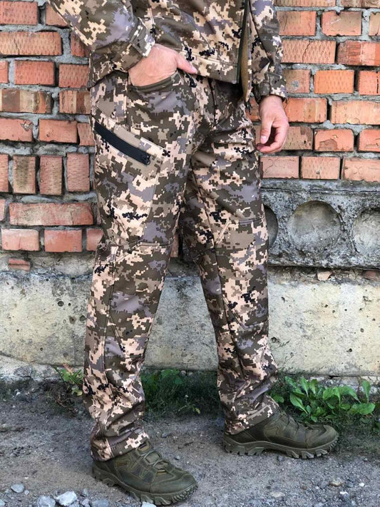 Тактичні штани Soft Shell \ піксель