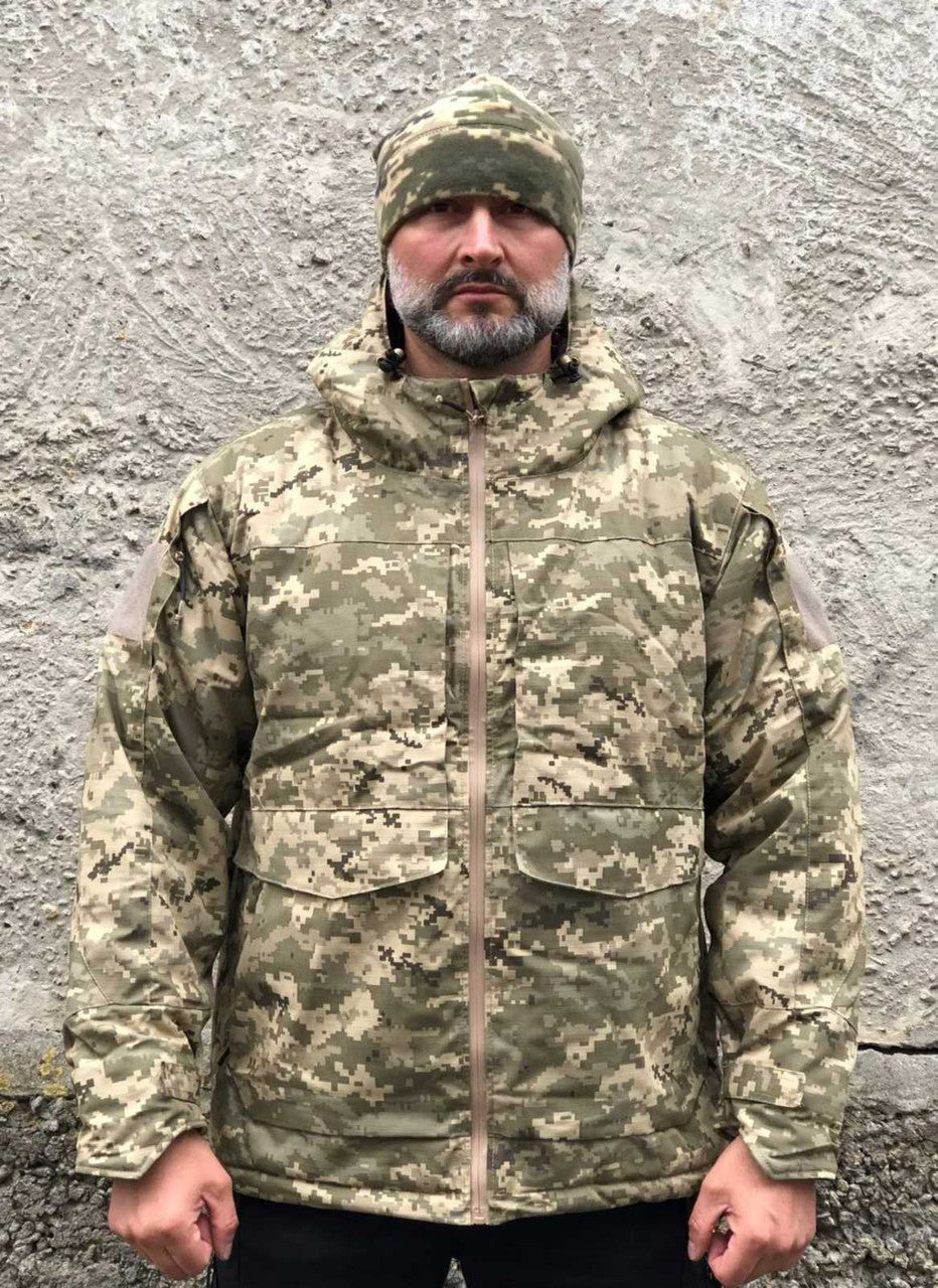 Зимова тактична військова куртка Army Omni-Heat, піксель.
