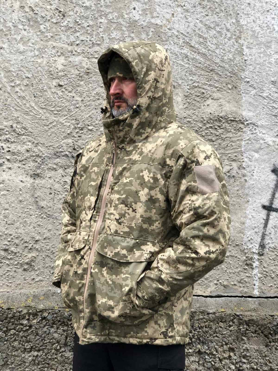 Зимова тактична військова куртка Army Omni-Heat, піксель.