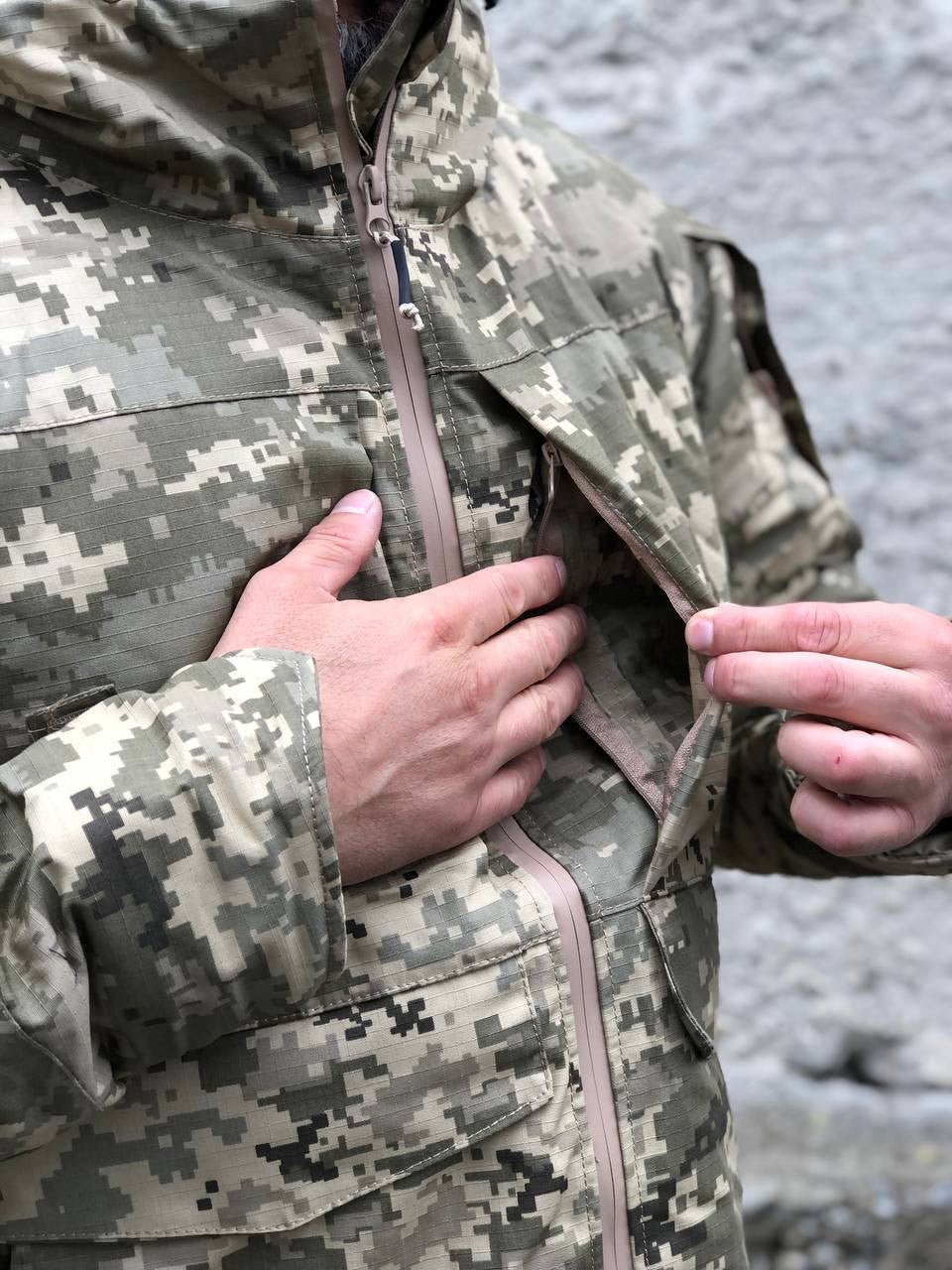 Зимова тактична військова куртка Army Omni-Heat, піксель.