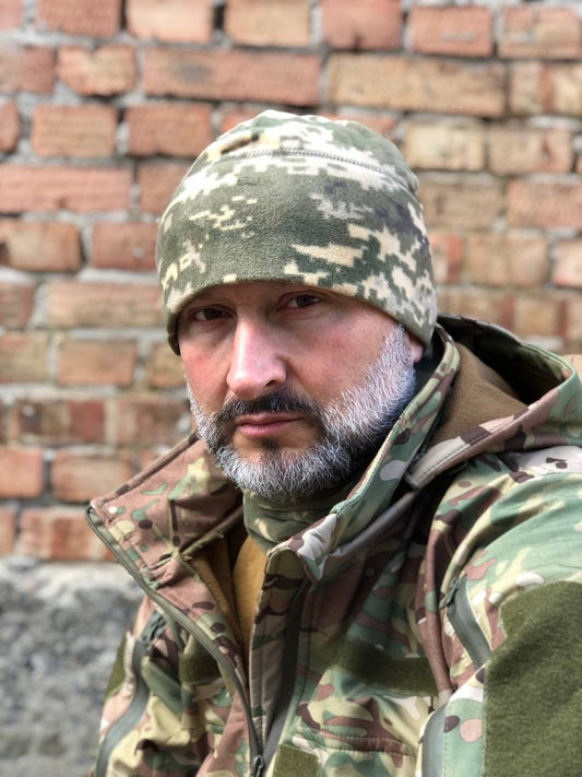 Шапка флісова піксель