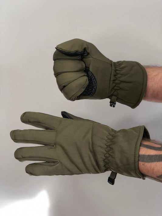 Зимові універсальні рукавички Soft Shell, олива
