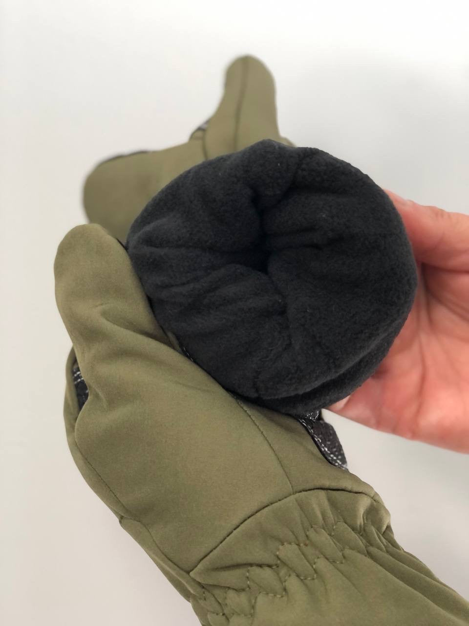 Зимові універсальні рукавички Soft Shell, олива