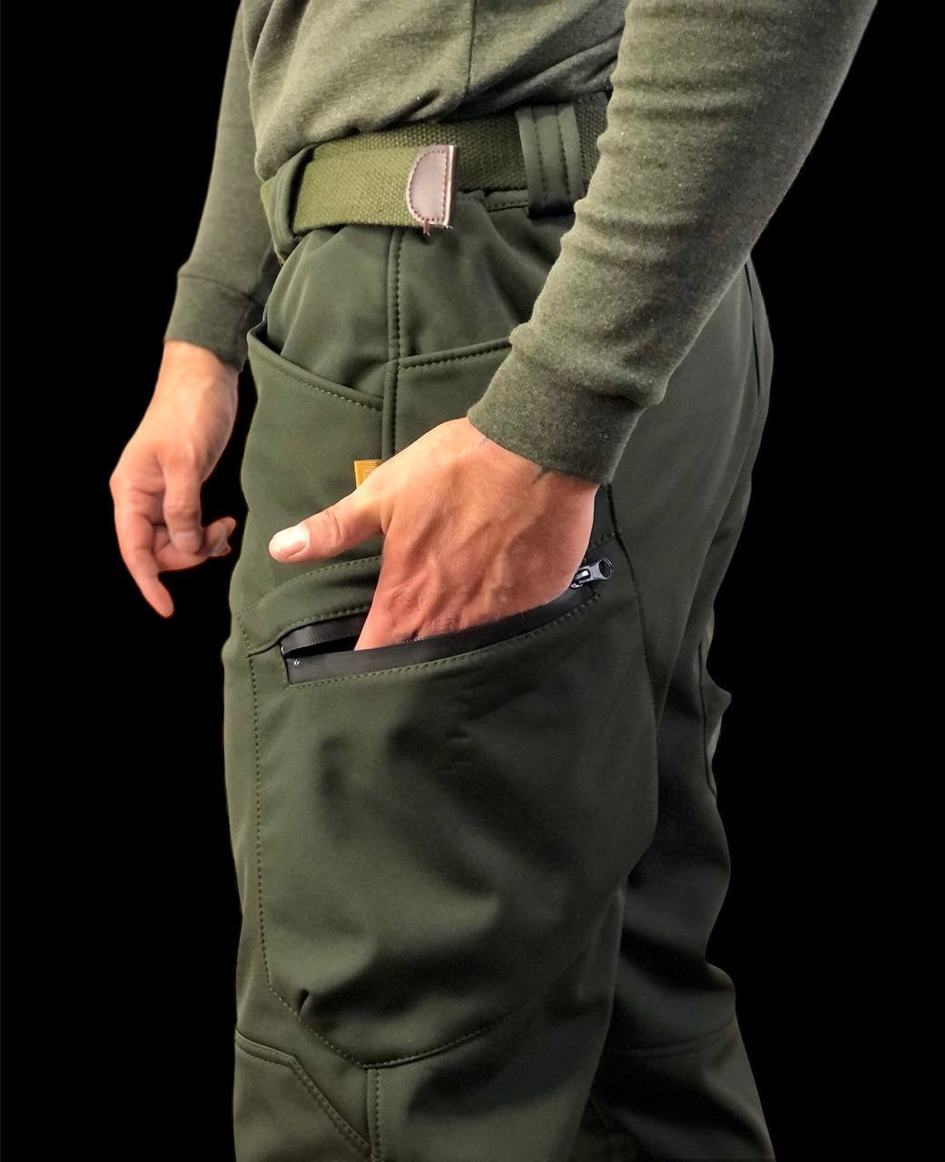 Штани, штани тактичні Soft Shell UKR-TEC, олива
