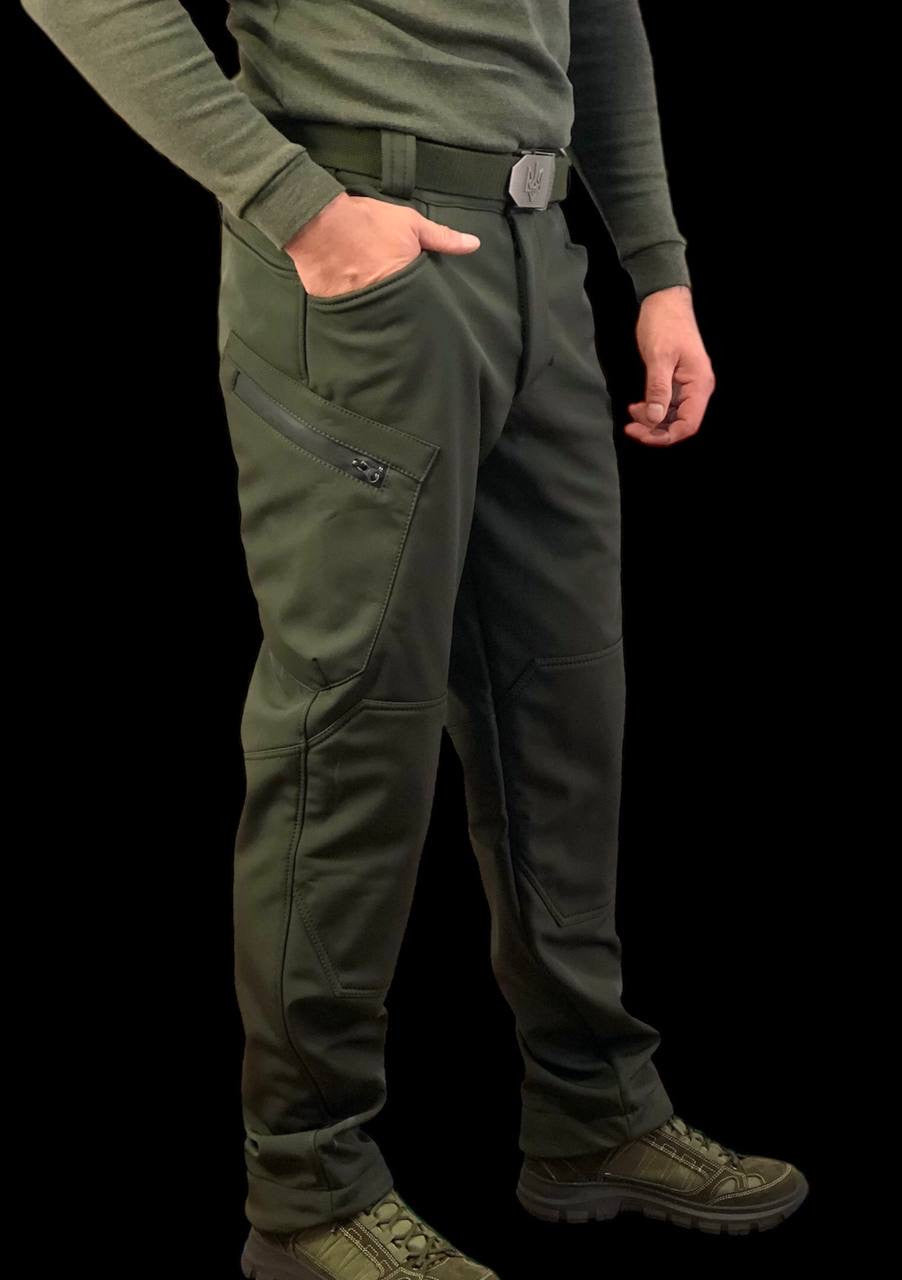 Штани, штани тактичні Soft Shell UKR-TEC, олива