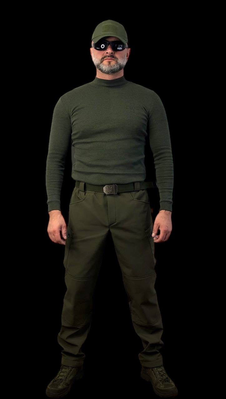 Штани, штани тактичні Soft Shell UKR-TEC, олива