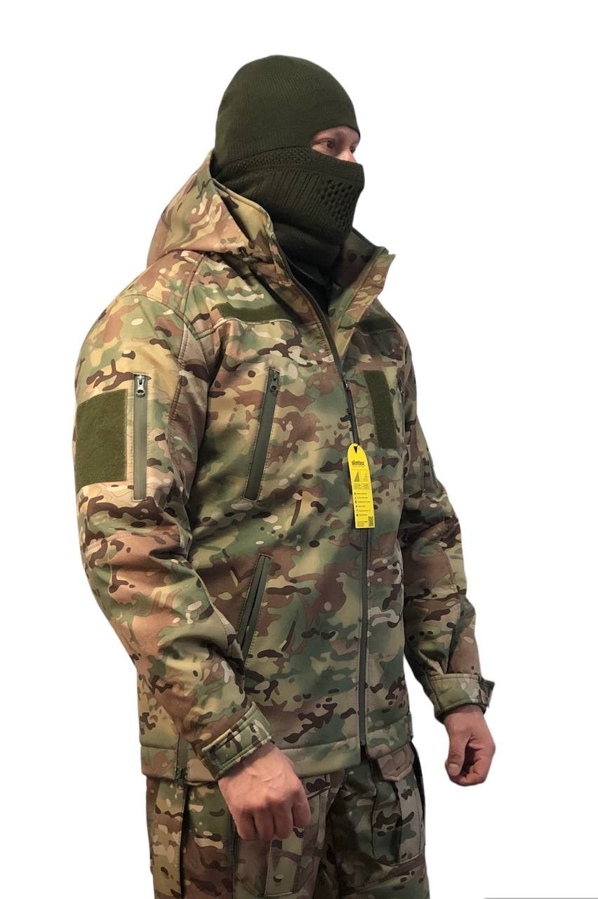 Куртка зимова тактична UKR-TEC slimtex \ omni-heat, мультикам