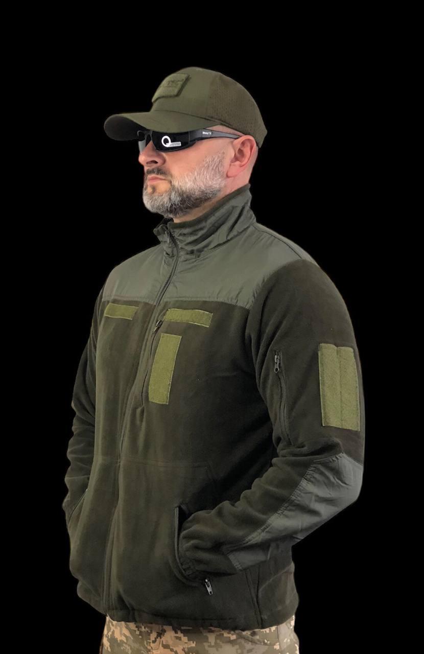 Кофта флісова, олива XL-4XL