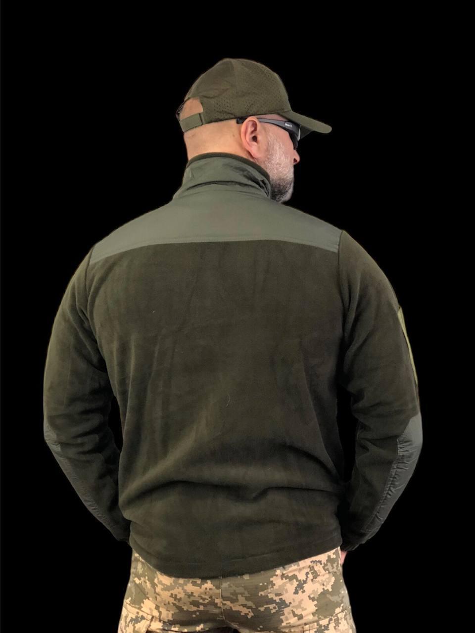 Кофта флісова, олива XL-4XL