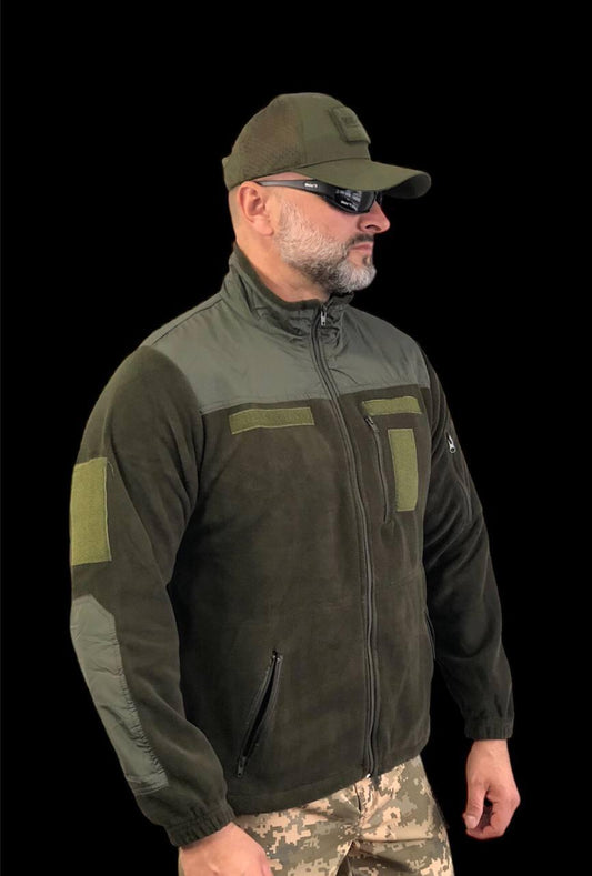 Кофта флісова, олива XL-4XL