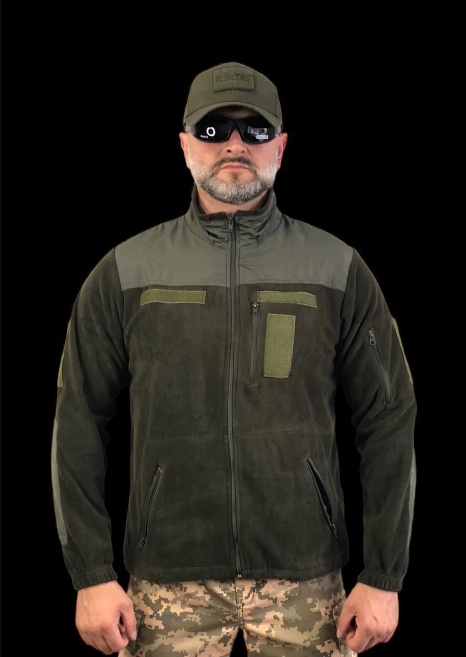 Кофта флісова, олива XL-4XL