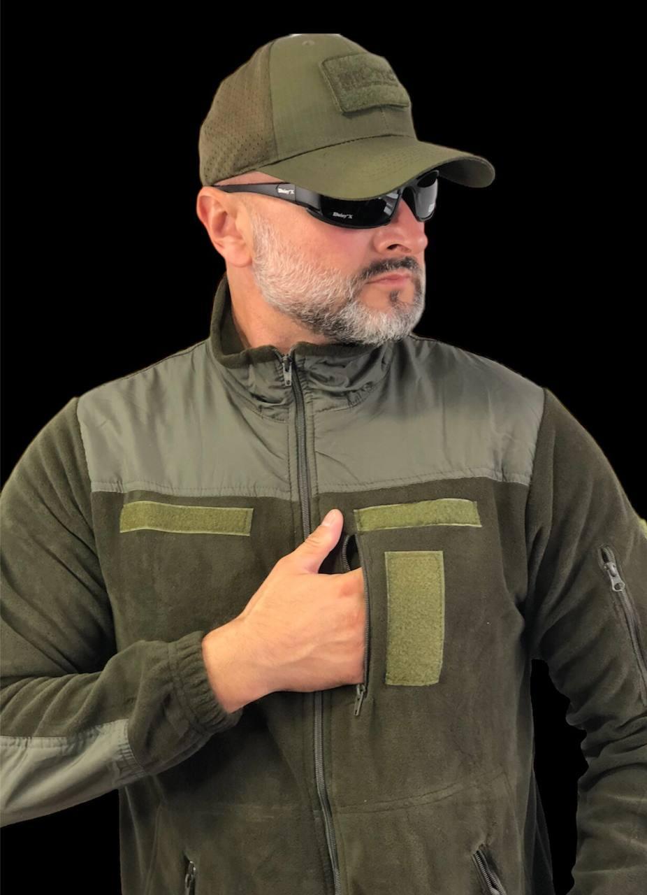 Кофта флісова, олива XL-4XL