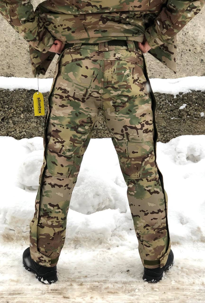 Тактичні зимові штани UKR-TEC Soft Shell Грізлі, мультикам