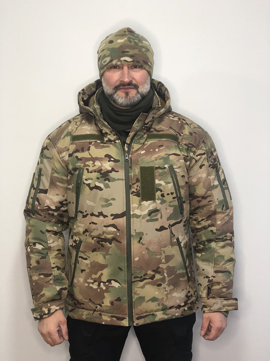 Тактична зимова куртка UKR-TEC Soft Shell, мультикам