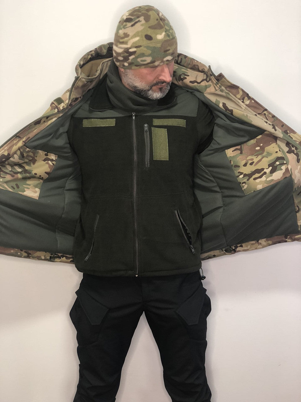 Тактична зимова куртка UKR-TEC Soft Shell, мультикам