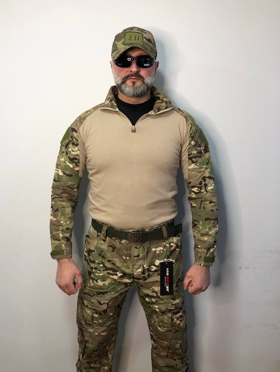 Тактична бойова сорочка, убакс HAN WILD Combat G, мультикам