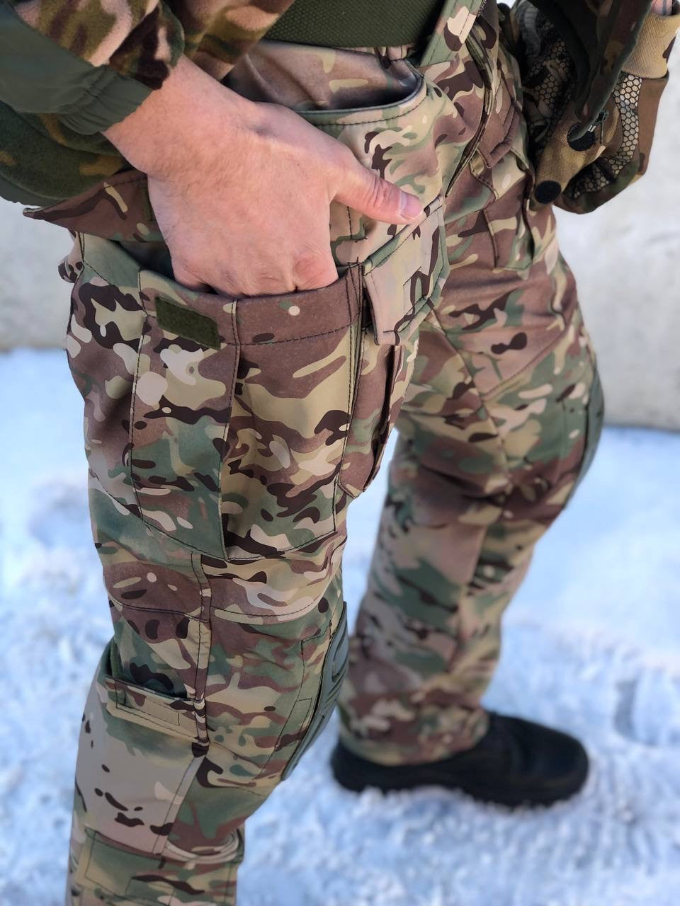 Тактичні штани Soft Shell UKR-TEC мультикам 2