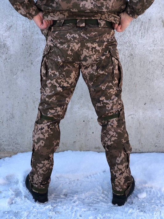 Тактичні штани Soft Shell UKR-TEC Ягуар 2, піксель
