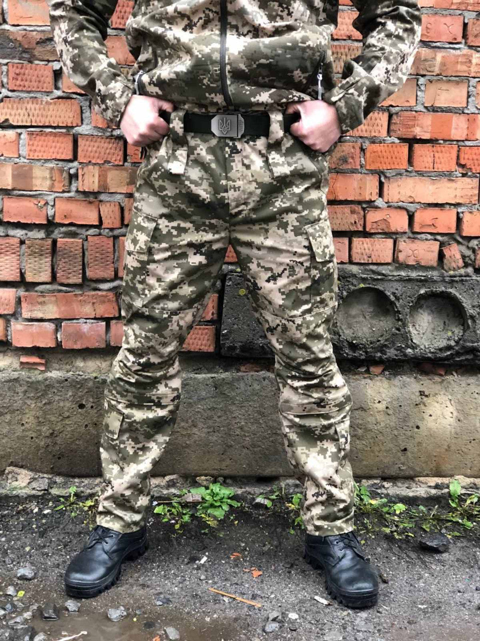 Штани тактичні з вставками під наколінники, піксель