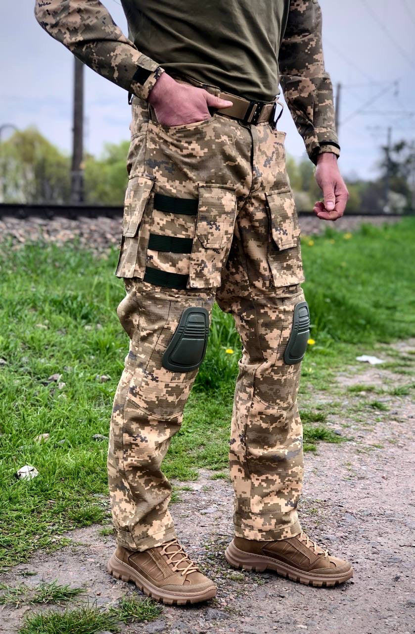 Тактичні штани з системою Molle, піксель