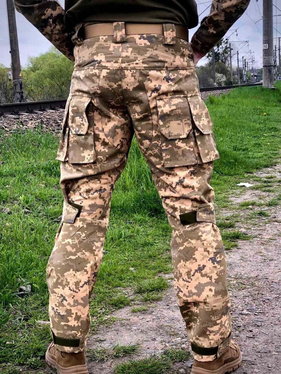 Тактичні штани з системою Molle, піксель