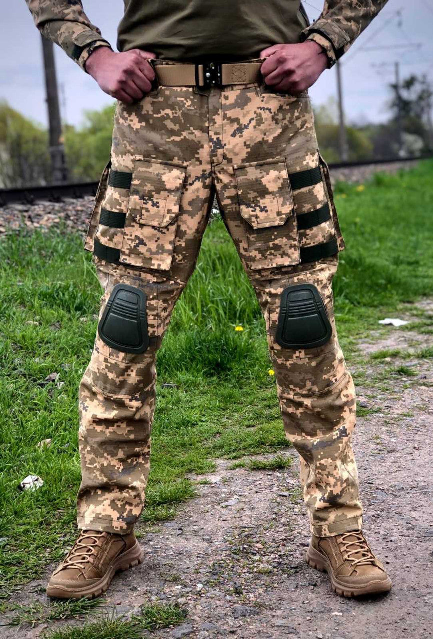 Тактичні штани з системою Molle, піксель