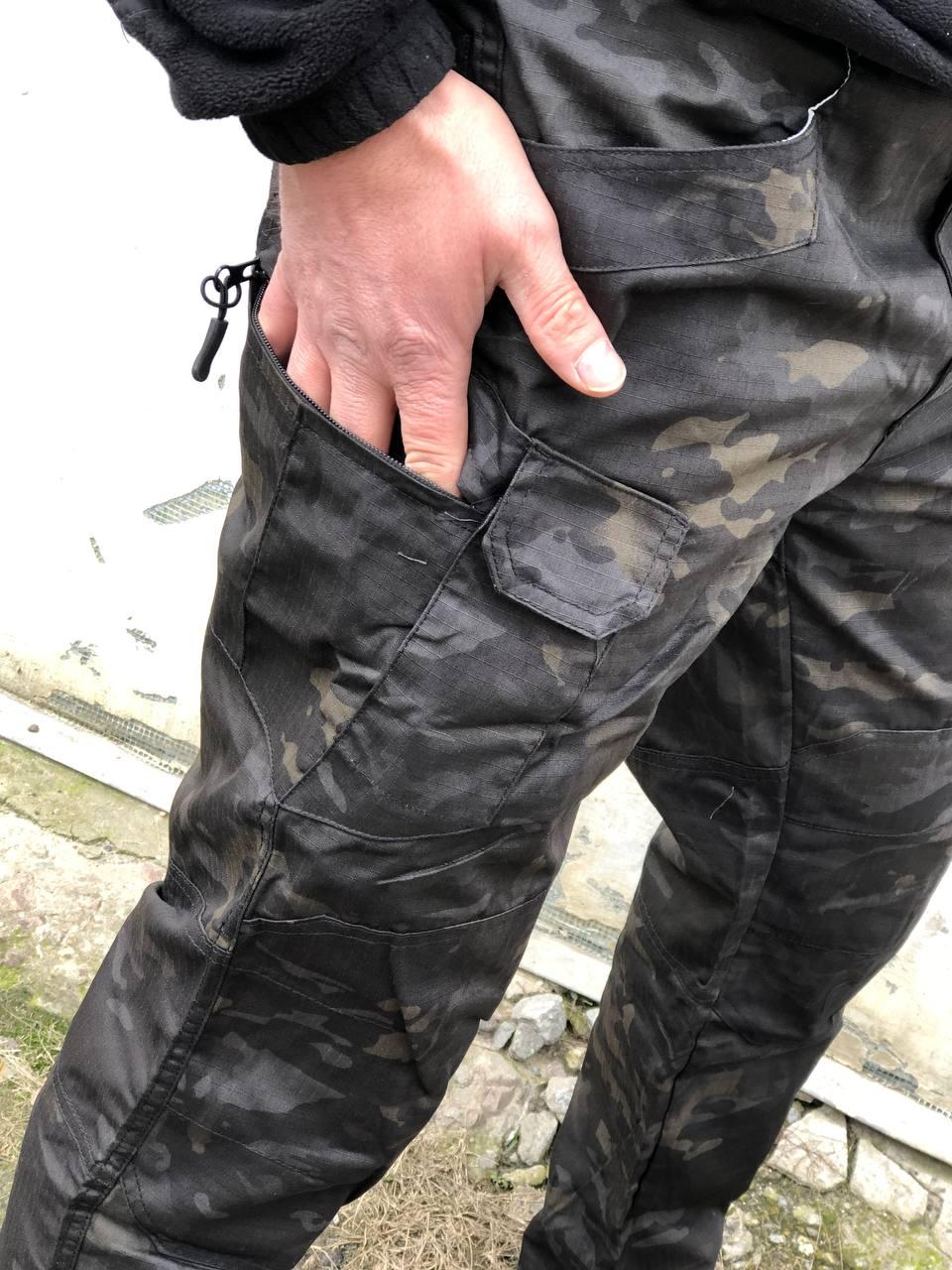 ТАКТИЧНІ ШТАНИ РІП-СТОП ТЕМНИЙ МУЛЬТИКАМ