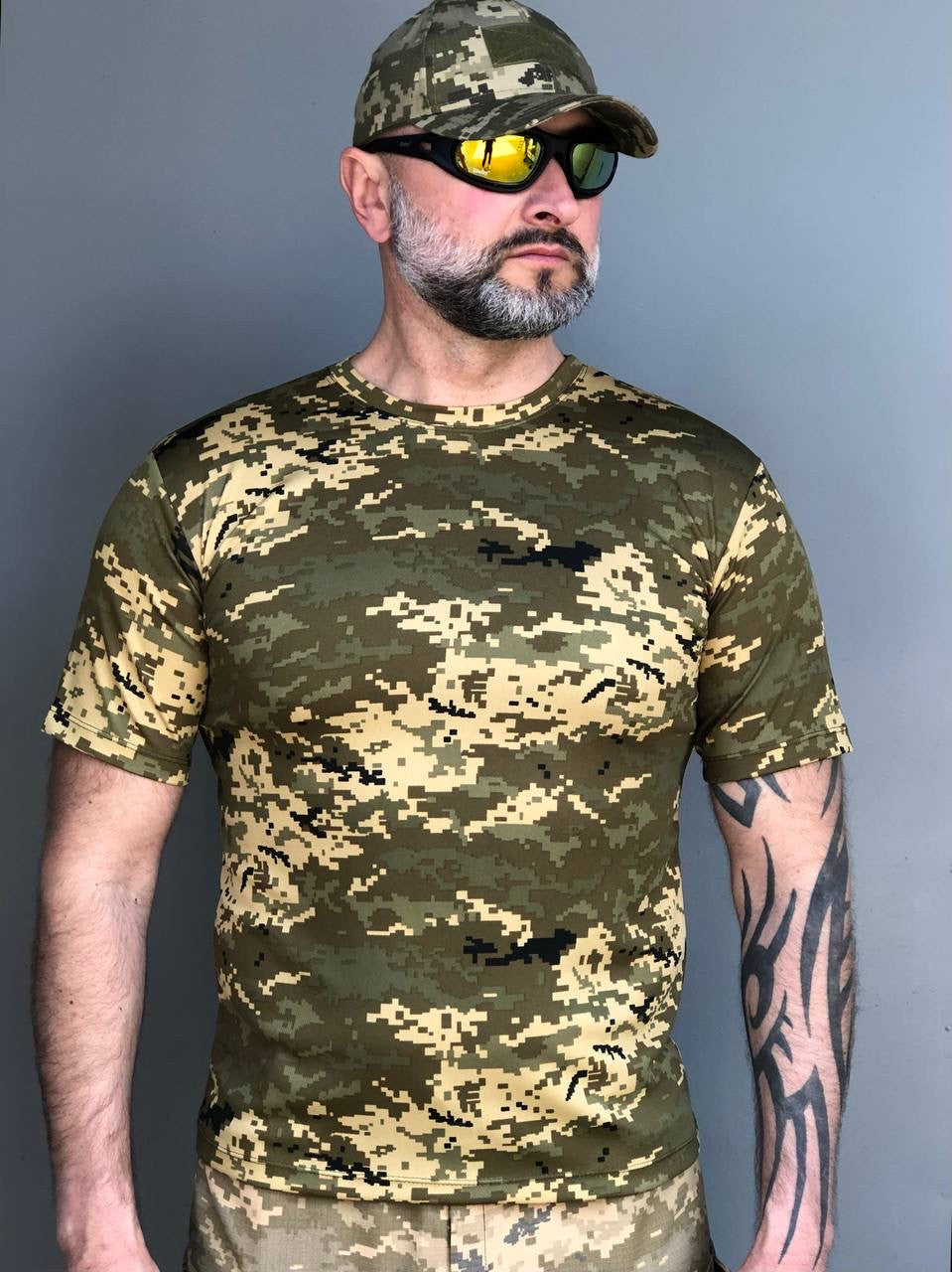 Тактична футболка CoolMax піксель.