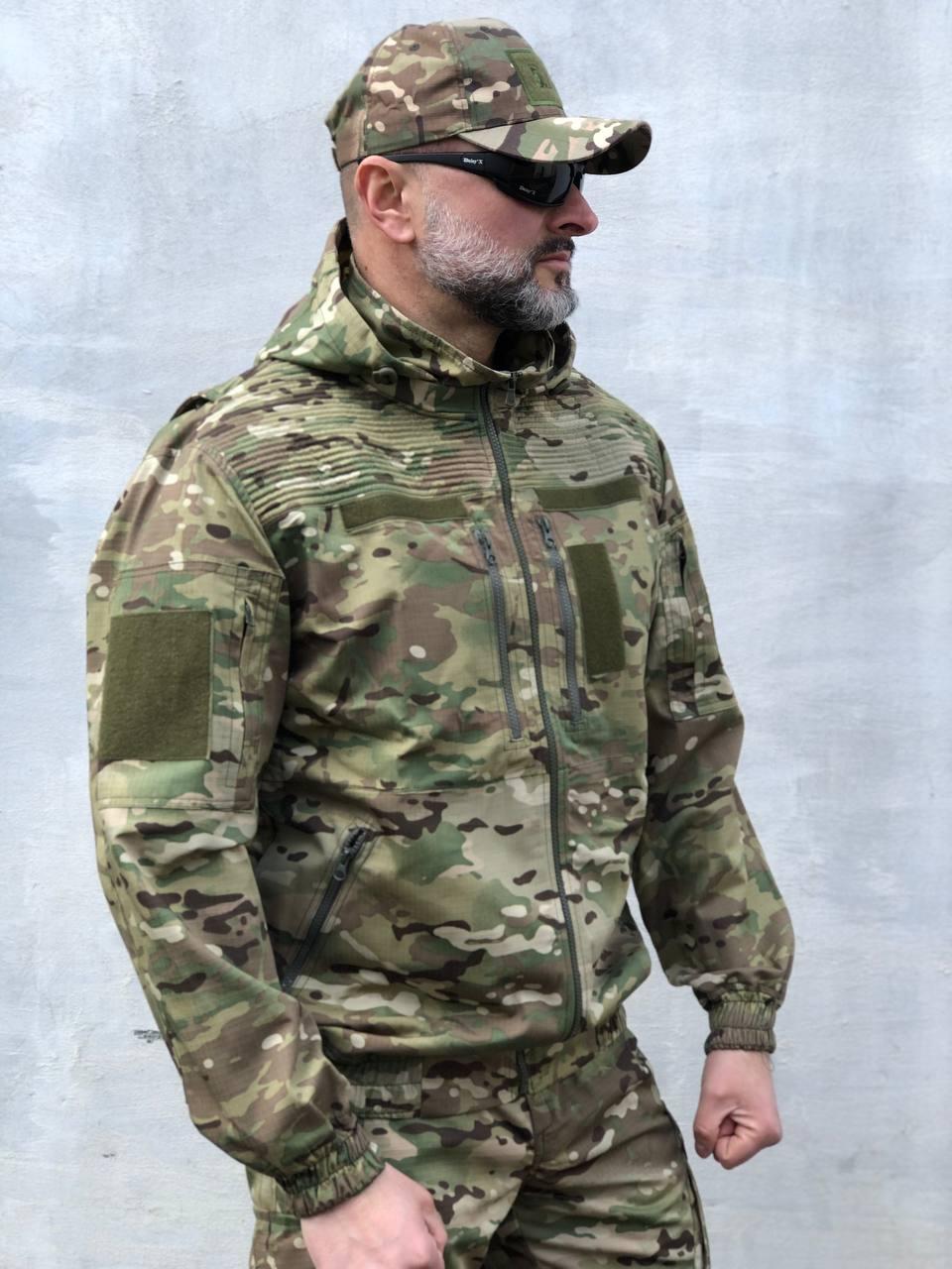 Тактична куртка вітрівка Кайман мультикам