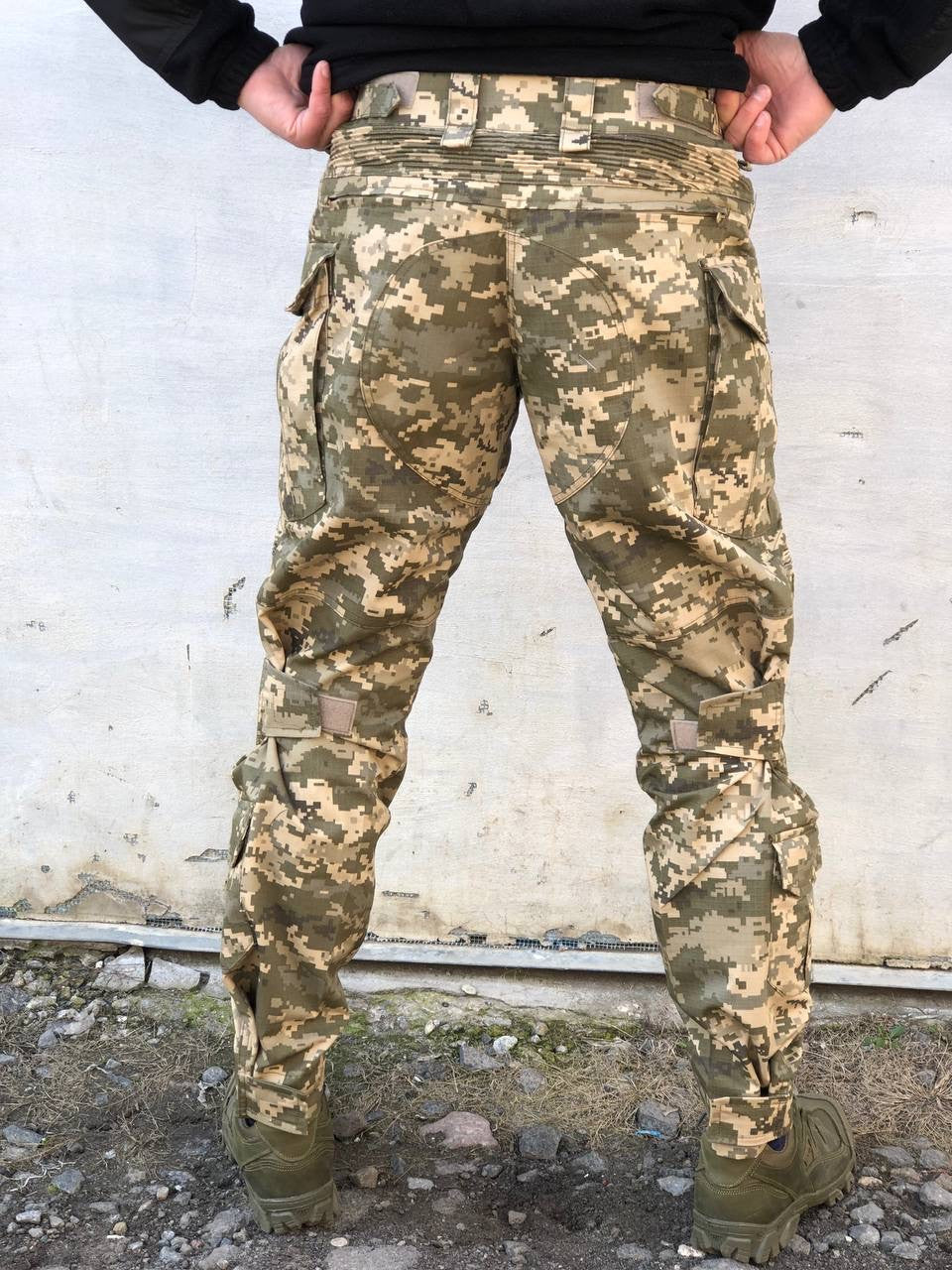 Тактичні штани з еластичними вставками, піксель