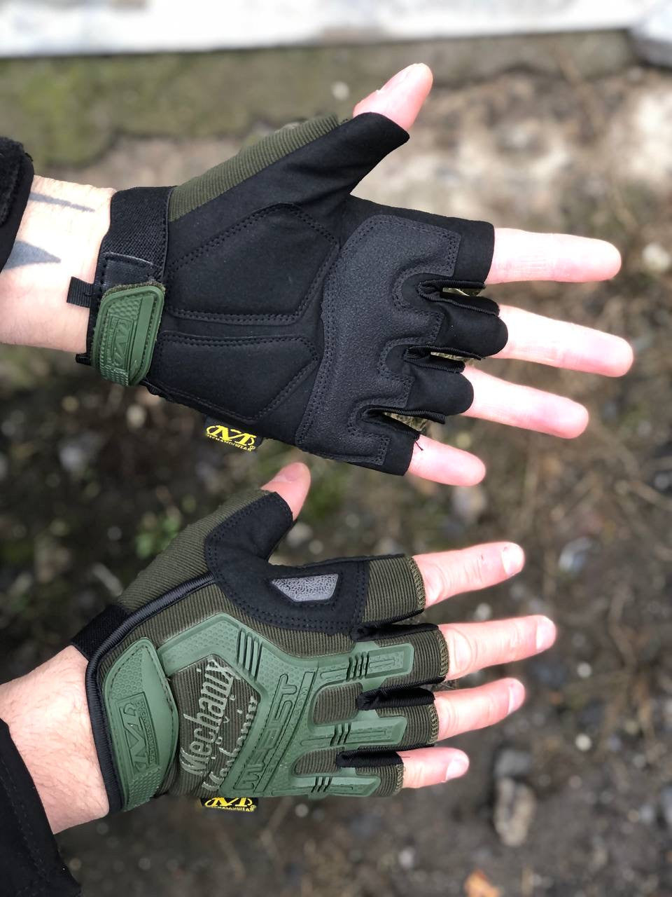 Рукавиці Mechanix беспалі олива
