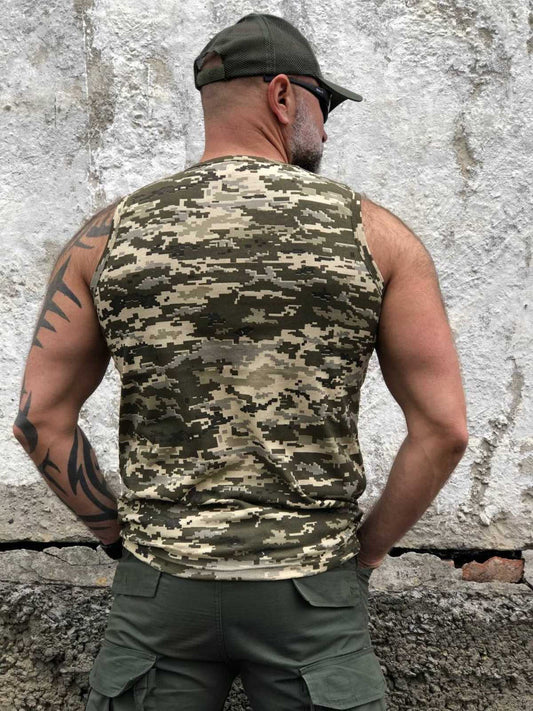 Майка військова бавовна, піксель