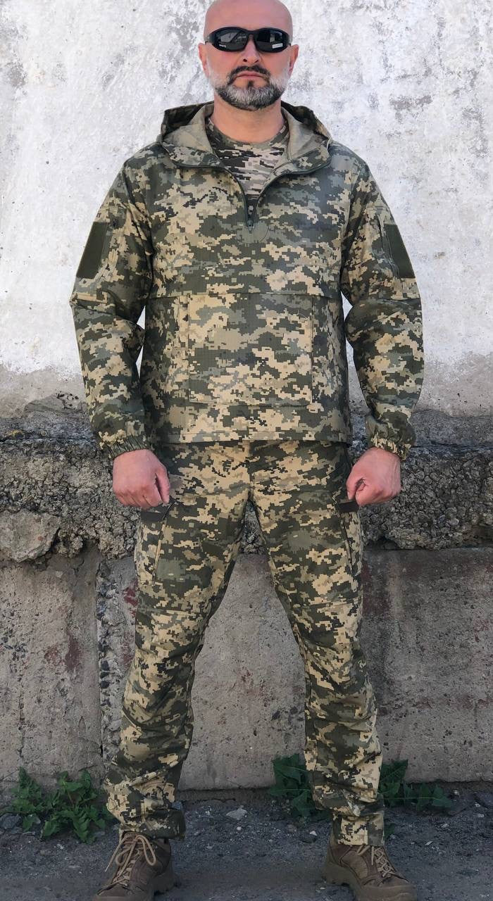 Тактична військова куртка Анорак піксель