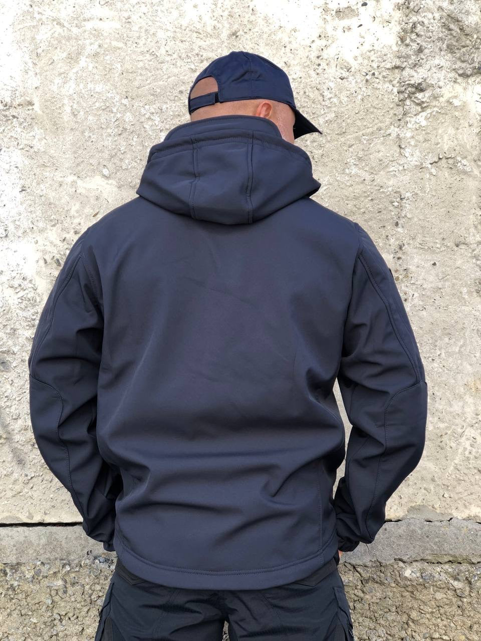 Куртка тактична Soft Shell Ukr-Tec темно-синя, ДСНС