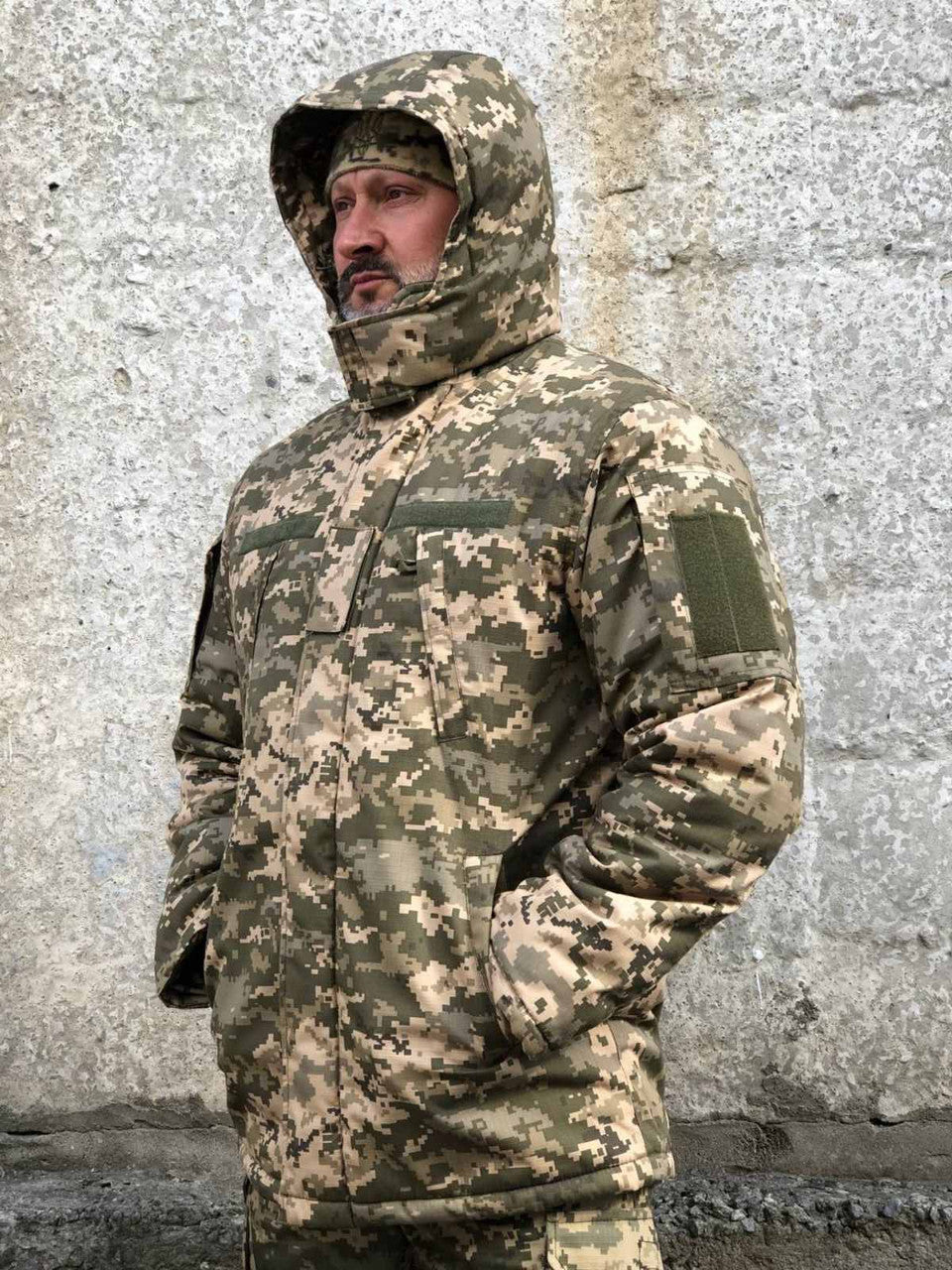 Бушлат зимовий, ріп-стоп піксель 46-66р.